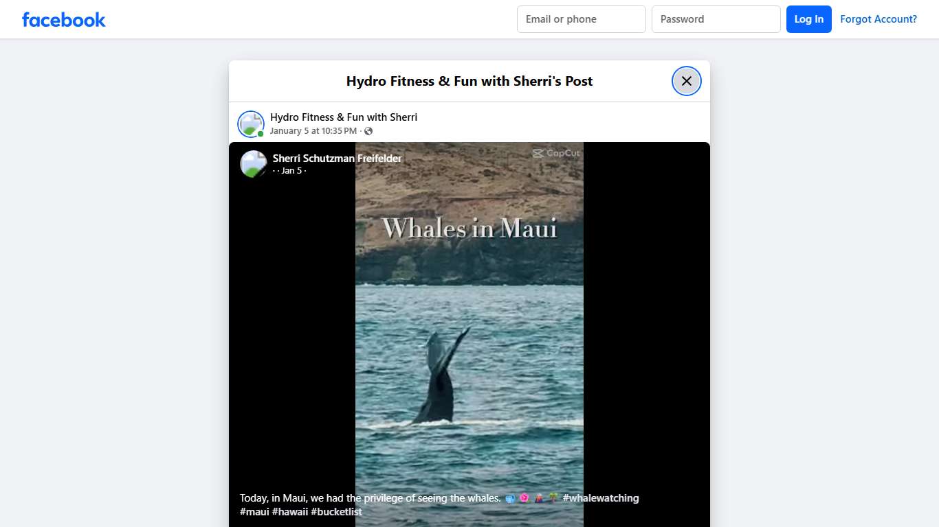 Hydro Fitness & Fun with Sherri Facebook